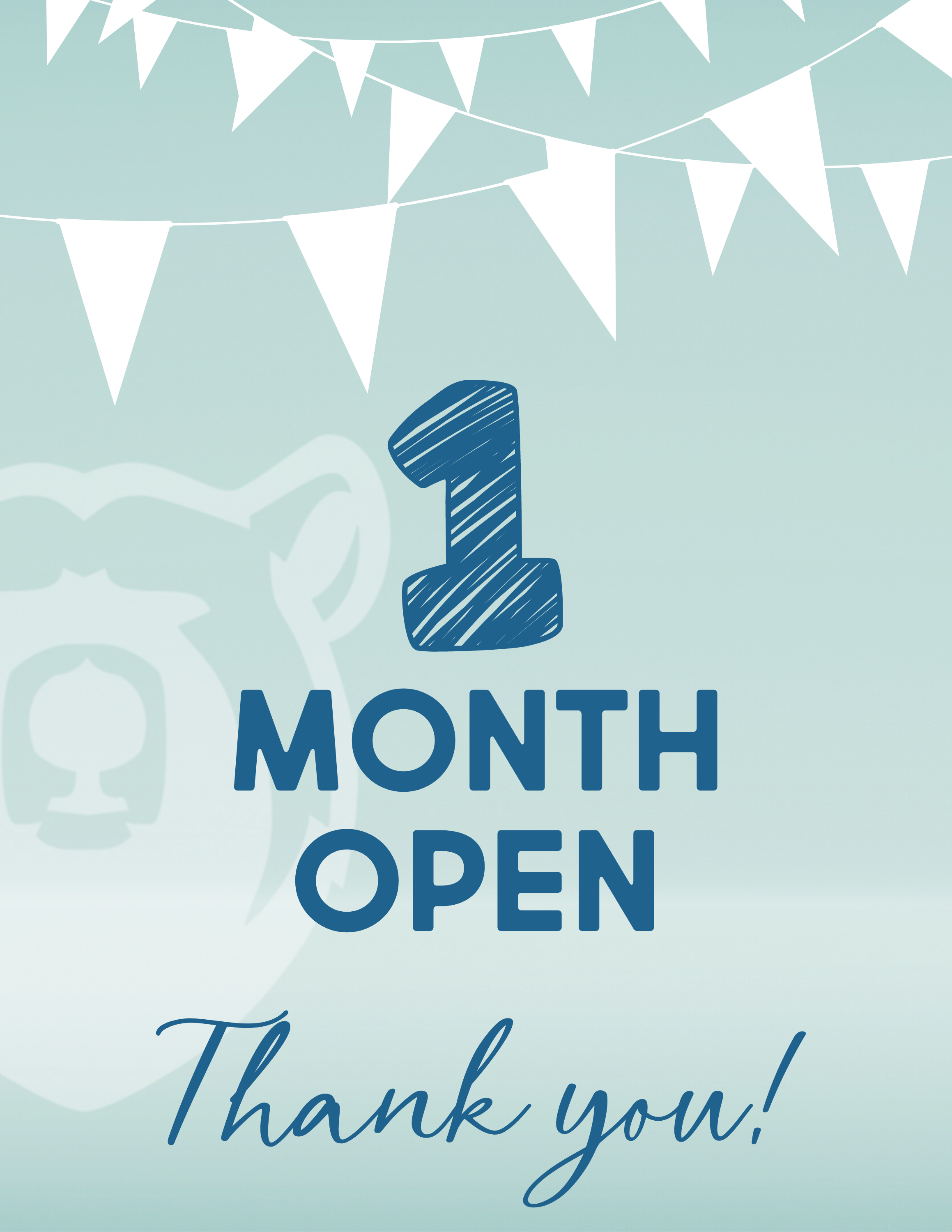 One Month Re-Opened and a BIG Thanks!