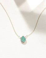 Sterling Silver Delicate Gemstone Necklace | Amazonite