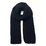 Cable Knit Scarf | Black or White