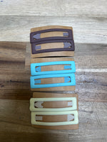 Flat Hair Clip Pair | Beige