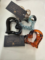 Heart-Shaped Hair Clip Duo