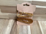 Barrette | Gold Resin Swirl Clips