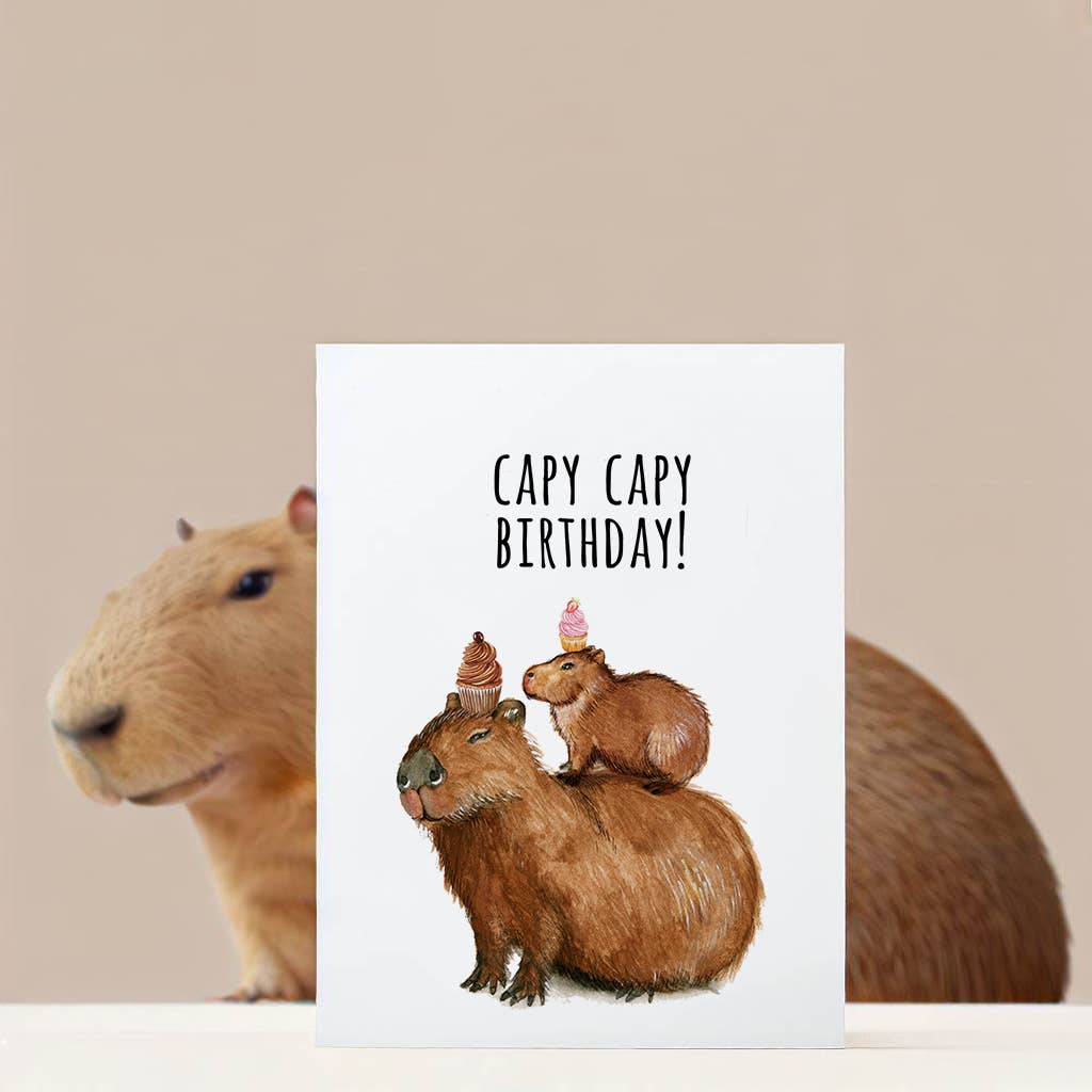 Birthday Card | Funny Capybara