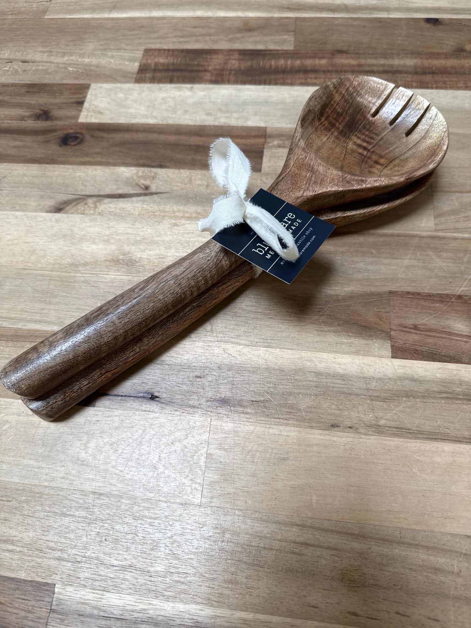 Rustic Wood Serving Utensil Set