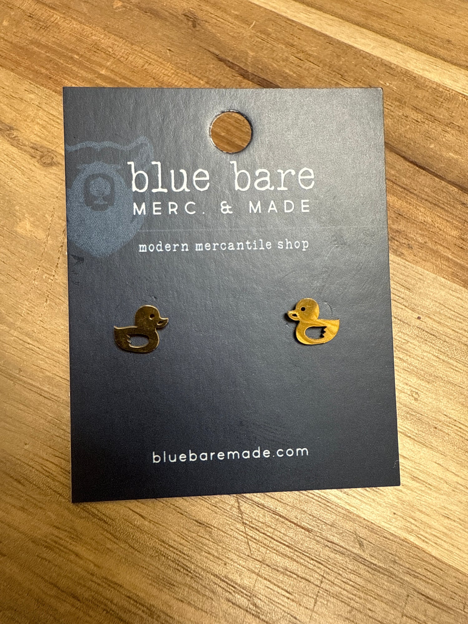 Stainless Stud Earrings | Golden Duckies