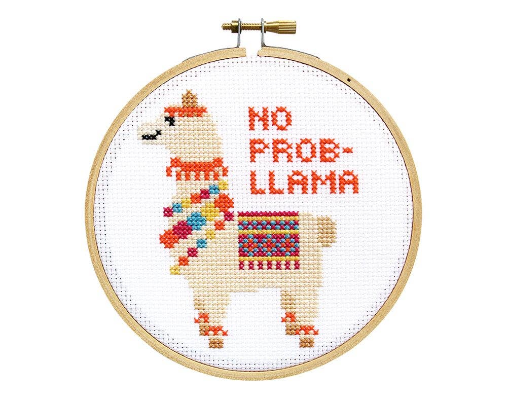 Cross Stitch Kit | No Prob-llama