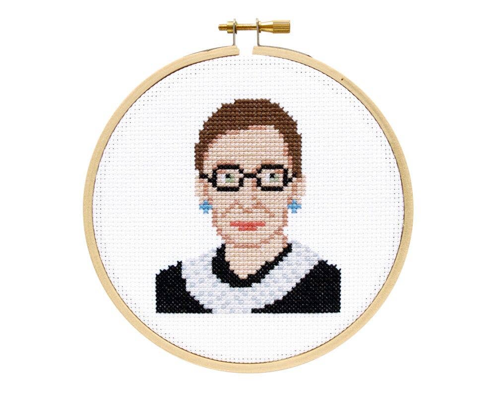Cross Stitch Kit | Ruth Bader Ginsburg