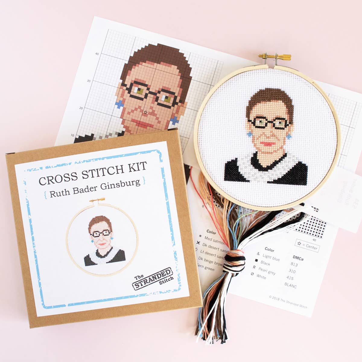 Cross Stitch Kit | Ruth Bader Ginsburg