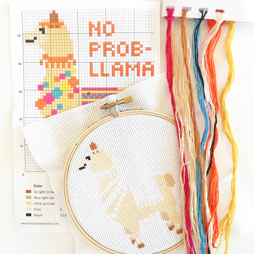 Cross Stitch Kit | No Prob-llama