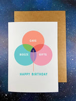Greeting Card | “Venn Diagram” Birthday
