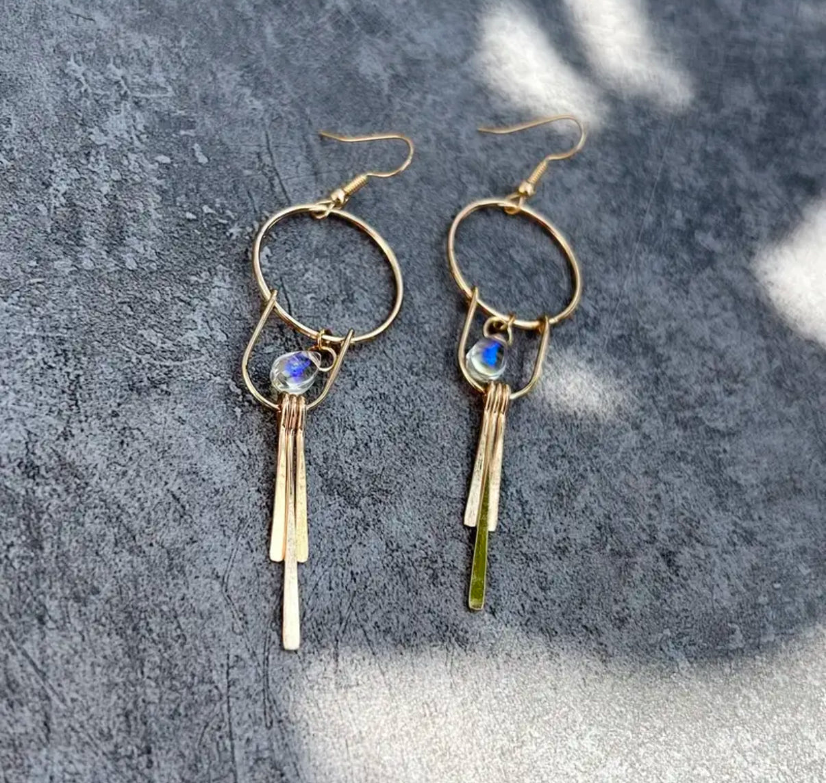 Earrings | Boho Glass Chandelier