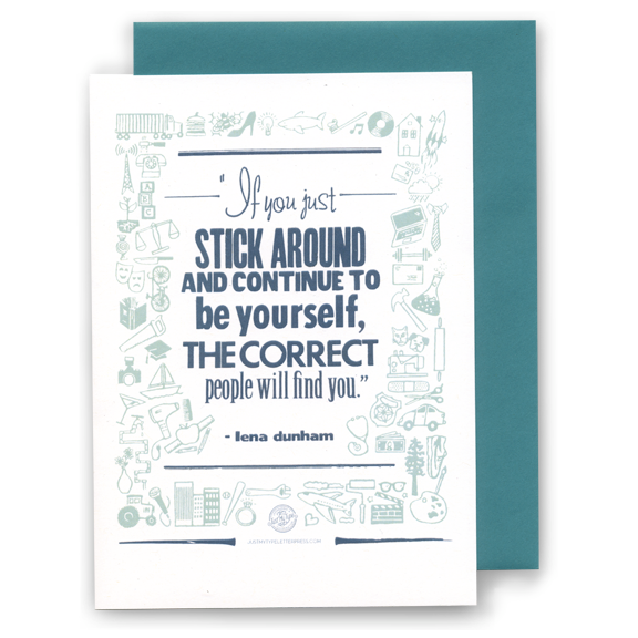 Greeting Card | Just Stick Around