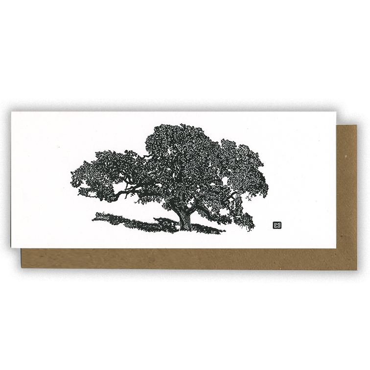 Greeting Card | 'Golden Oak' (Letterpress)