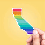 Vinyl Sticker | California Rainbow State