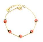 Stainless Ladybug Bracelet