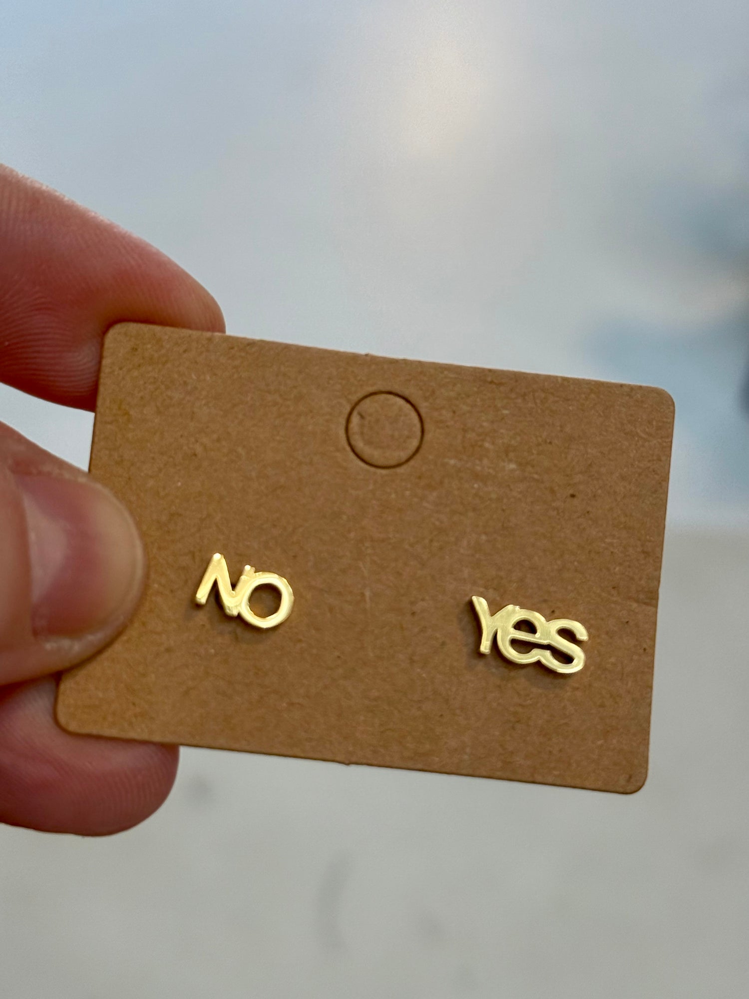 Stainless Stud Earrings | No and Yes