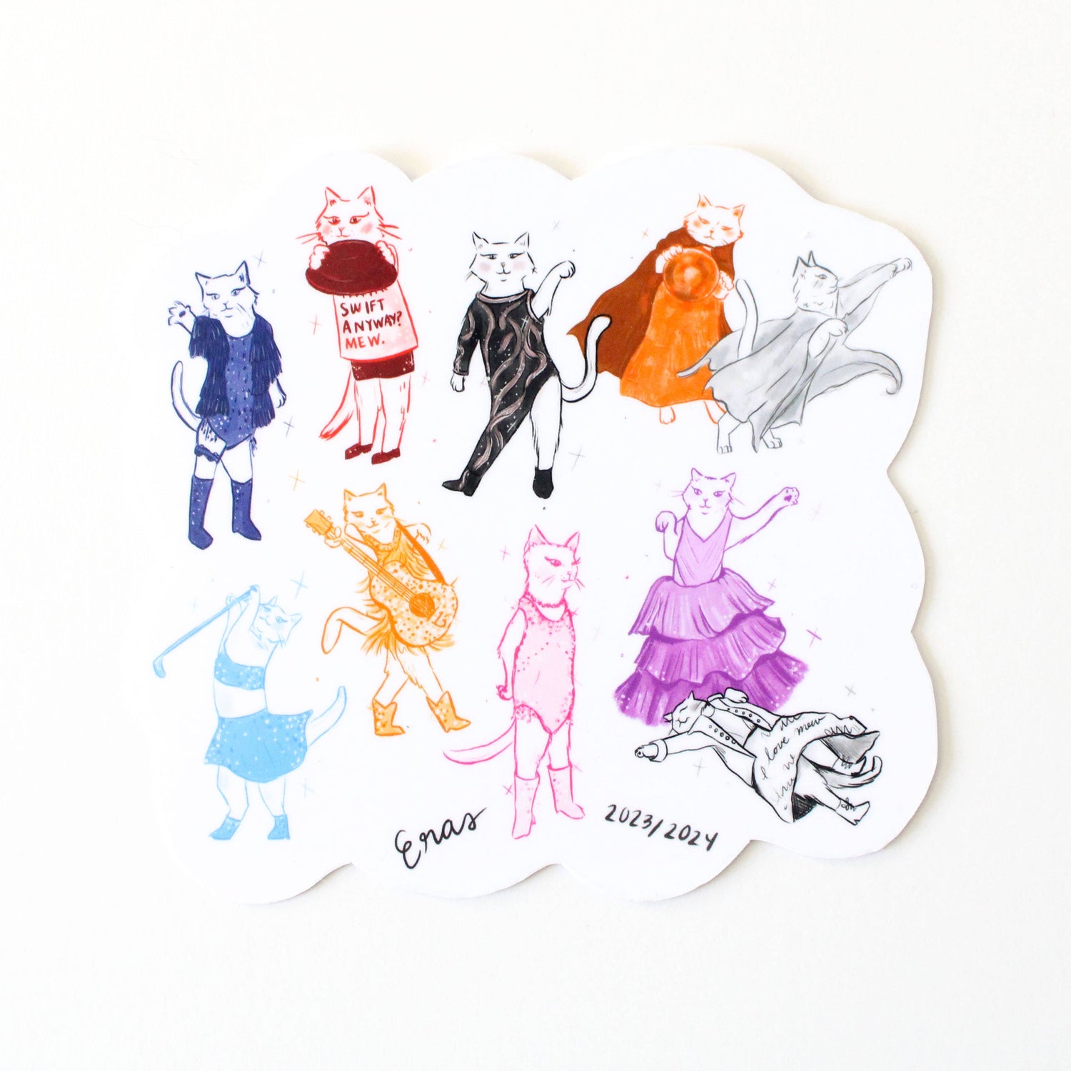 Vinyl Sticker | Eras Cats