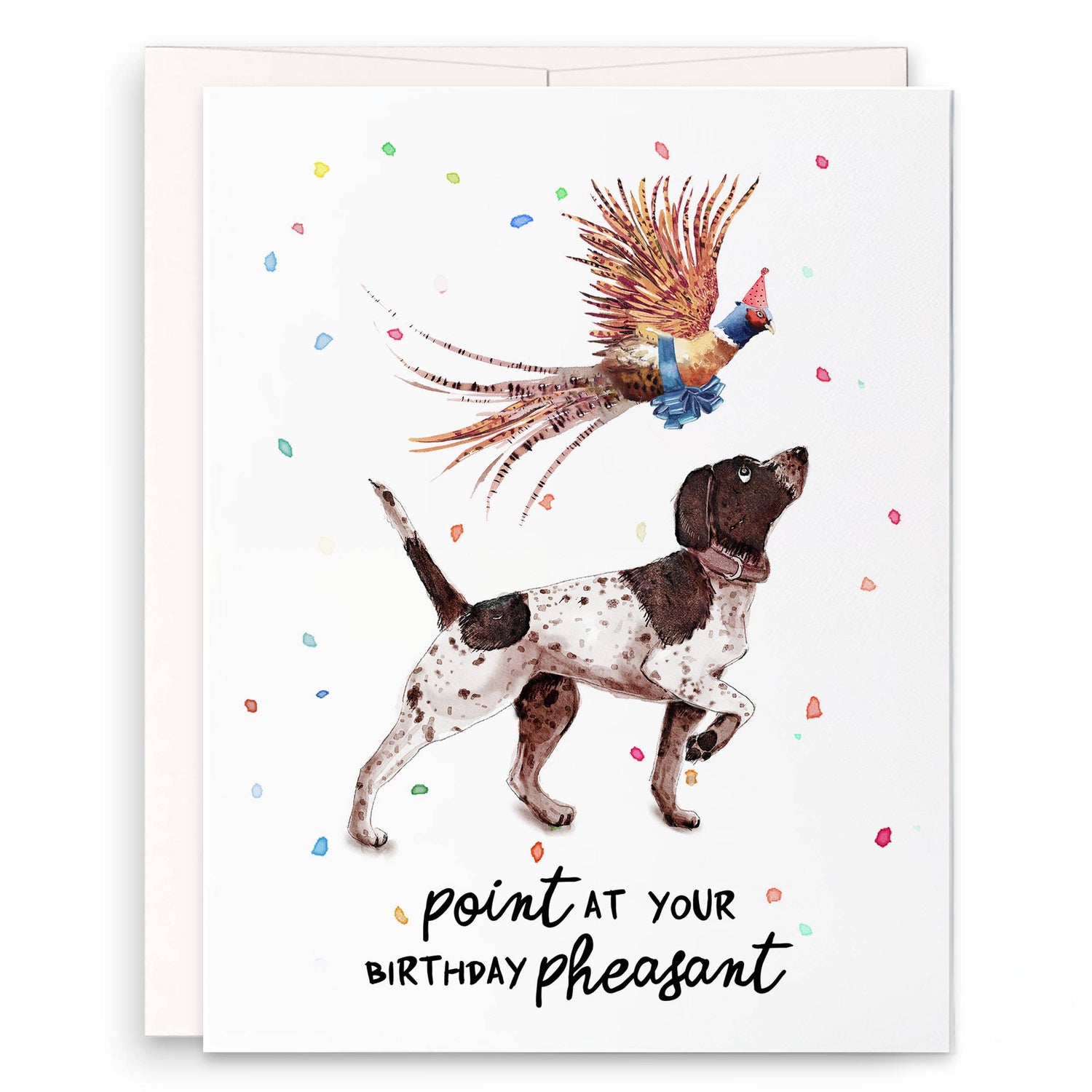Birthday Card | Pointer Birthday Pheasant