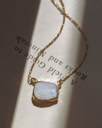 Wild & Grounded Necklace | Moonstone | 14K