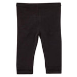 Baby Leggings - Black Bow 6-12 Mo