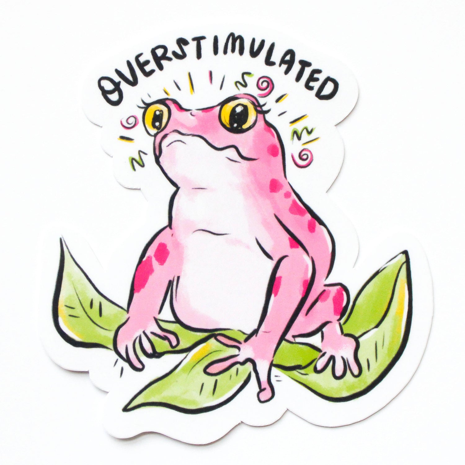 Vinyl Sticker | Overstimulated Frog