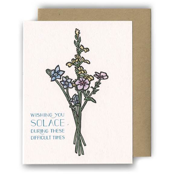 *Greeting Card | Sympathy Bouquet (Letterpress)