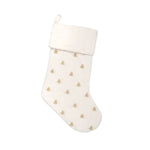 Holiday Stocking | Christmas Tree Ivory White