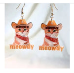 Earrings | Meowdy Cowboy Cat