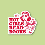 Hot Girls Read Books Sticker
