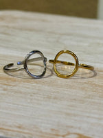 Stainless Ring | Open Circle