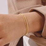 Layered Bracelet |18K STAINLESS STEEL TARNISH FREE Gold
