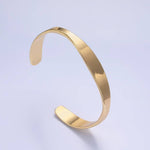 Cuff Bracelet | 24K Gold Filled Minimalist Band Cuff