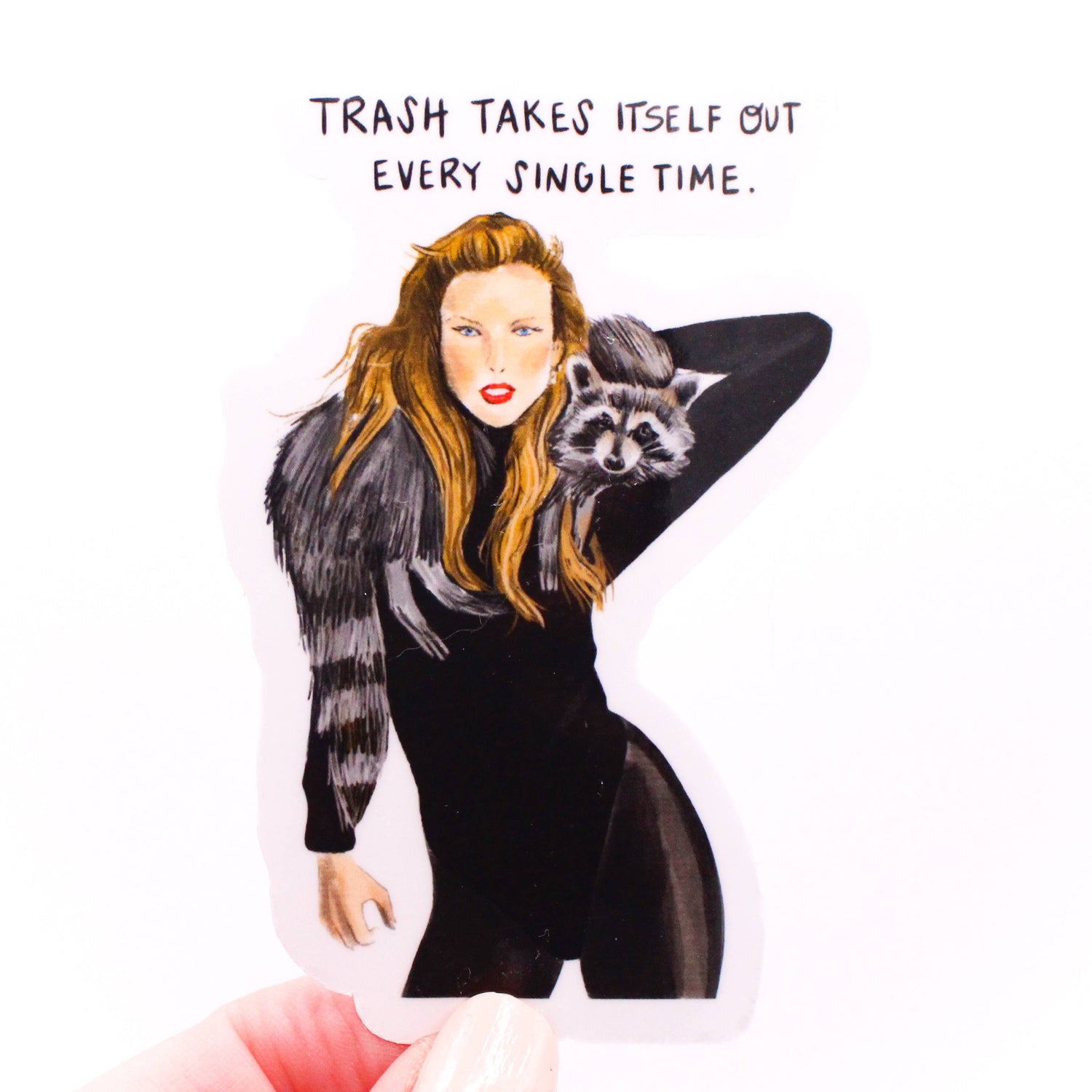 Sticker | Trash Takes Itself Out Raccoon (Swift)