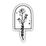Sticker | Aries Thistle & Honeysuckle Zodiac
