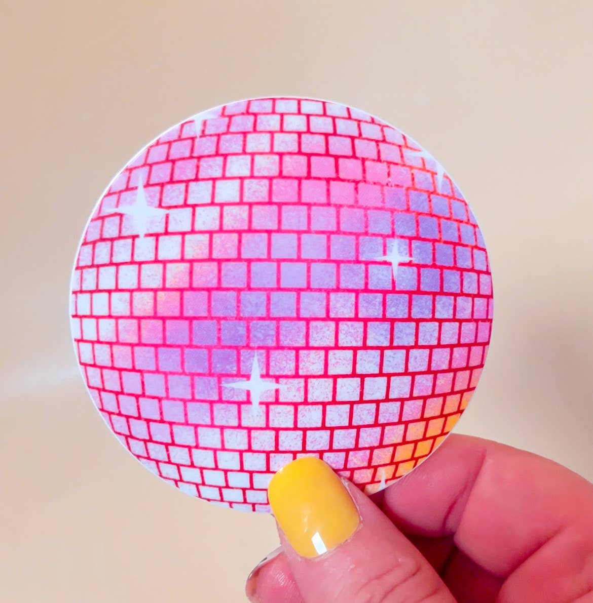 Sticker | Pink Disco Ball Sticker