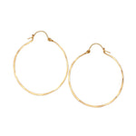 Handmade Hammered Hoop Earrings | 14k Gold Filled