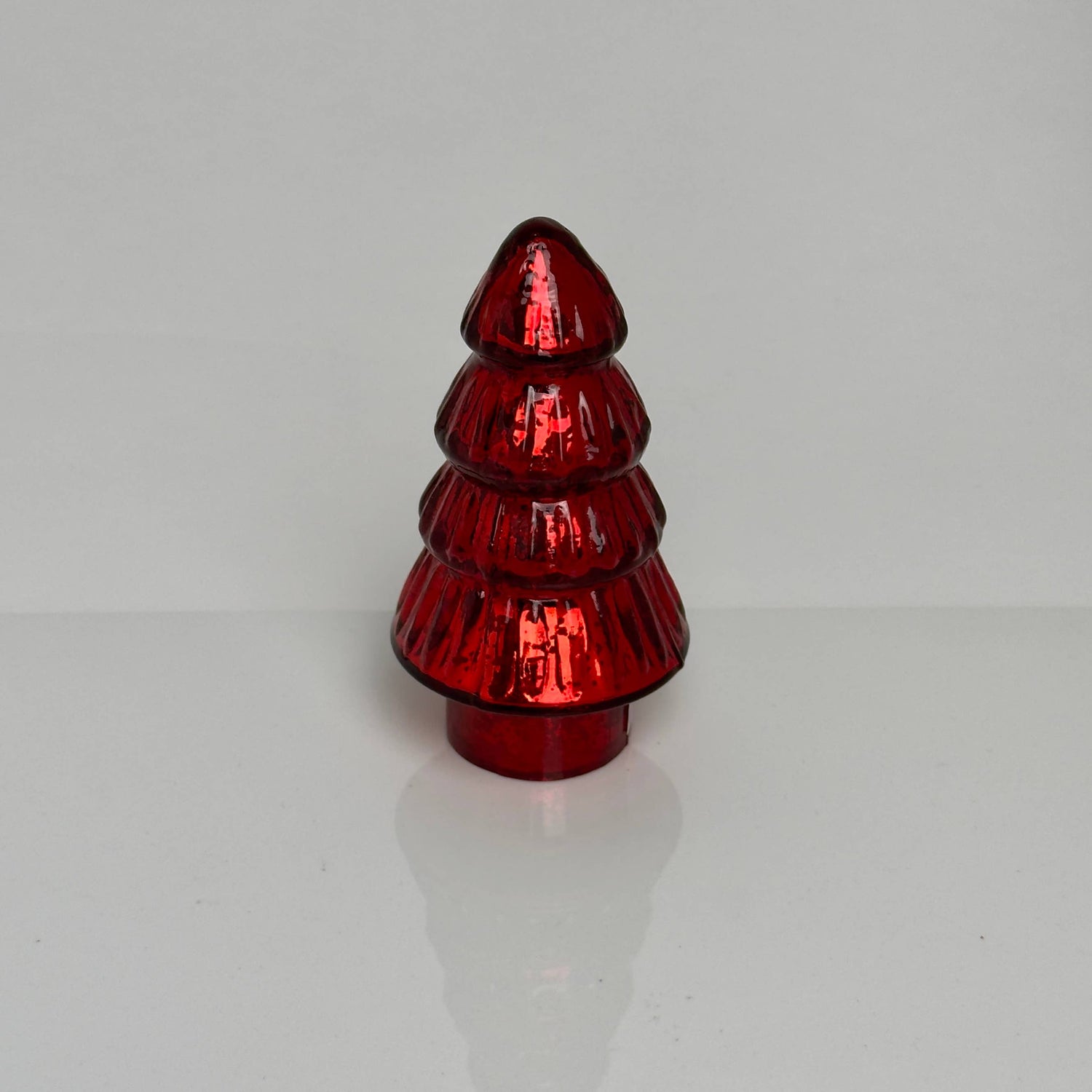 Holiday Mini Tree | Red Mercury Glass