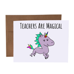 Greeting Card | Teachers Are Magical Unicorn Pun