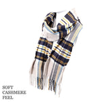 Scarf | AHS Bulldogs Blue Gold Plaid Winter