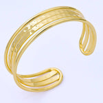 Cuff Bracelet | 24K Gold Filled Minimalist Cuff Band Bangle