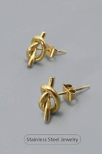 Knot Earrings | 18K STAINLESS STEEL WATERPROOF TARNISH FREE
