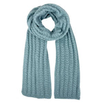 Cable Knit Scarf | Sky Blue
