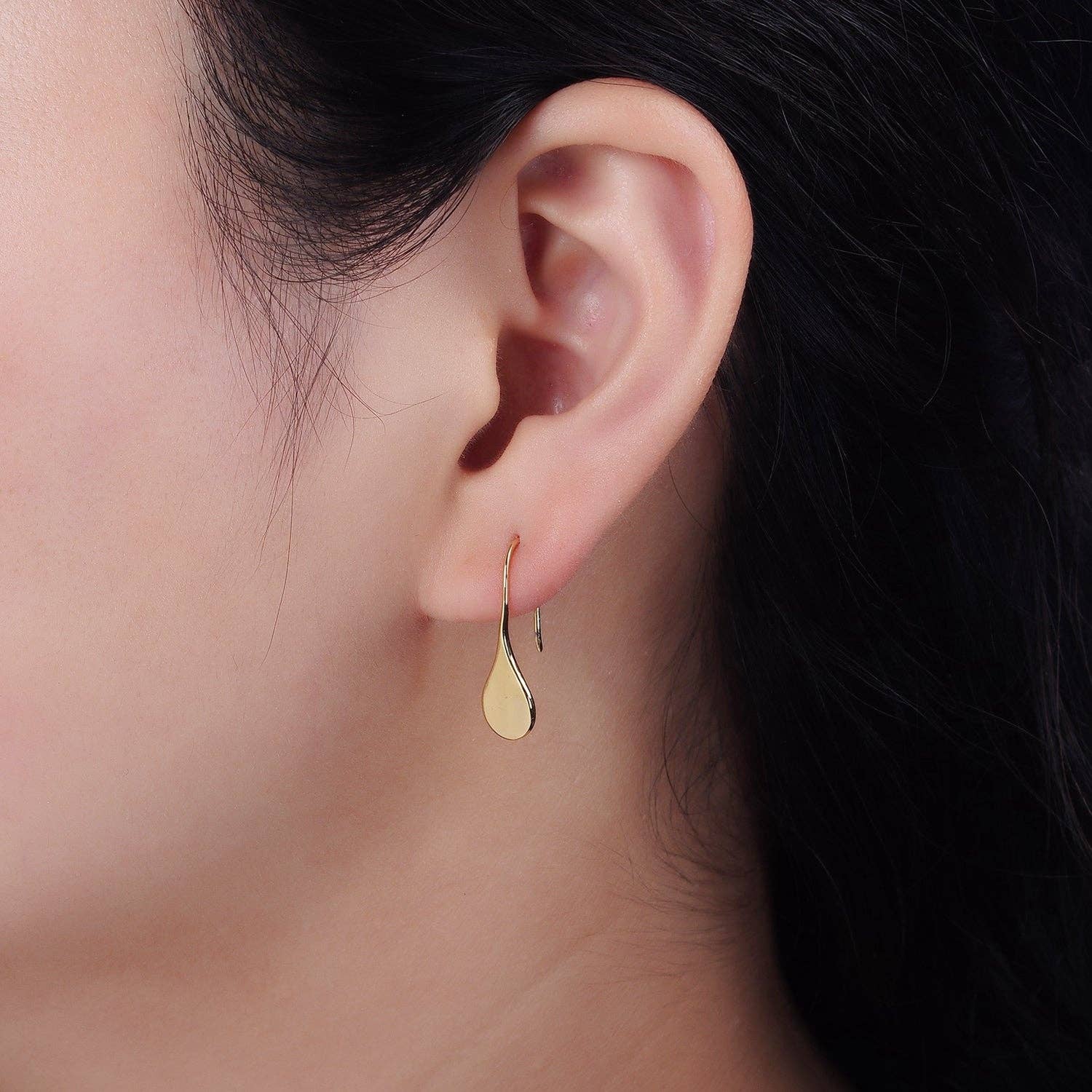Teardrop Earrings | 14K Gold Minimalist