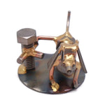 Handmade Metal Figurine | Dog Peeing on Fire Hydrant