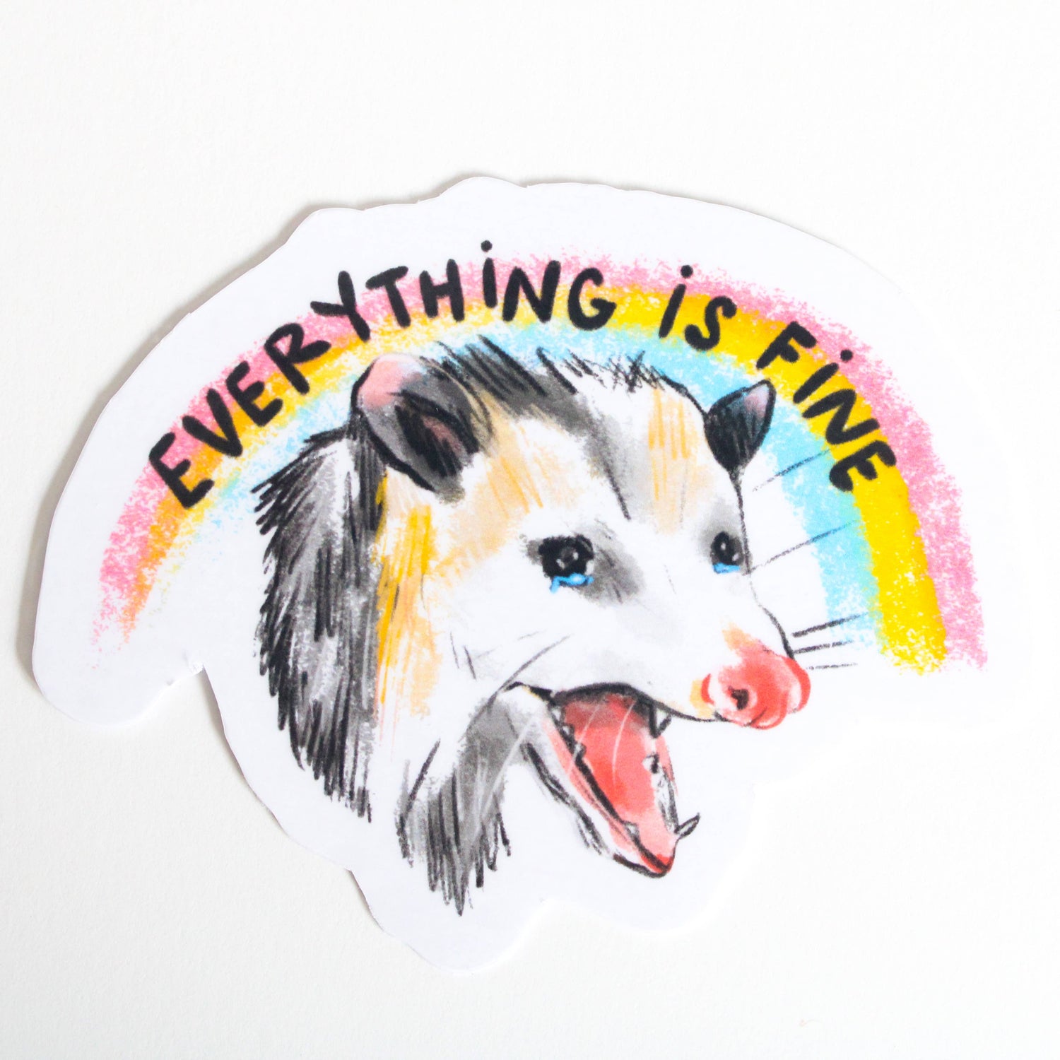 Sticker | Everything is Fine Possum