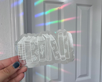 Decal Sun Catcher | Rainbow Window Cling - LOVER