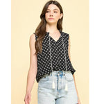 Tunic | Sleevless Babydoll Top with Tassel