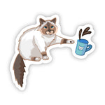 Sticker | Cat Knocking Over Coffee