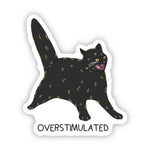 Sticker | Overstimulated Black Cat