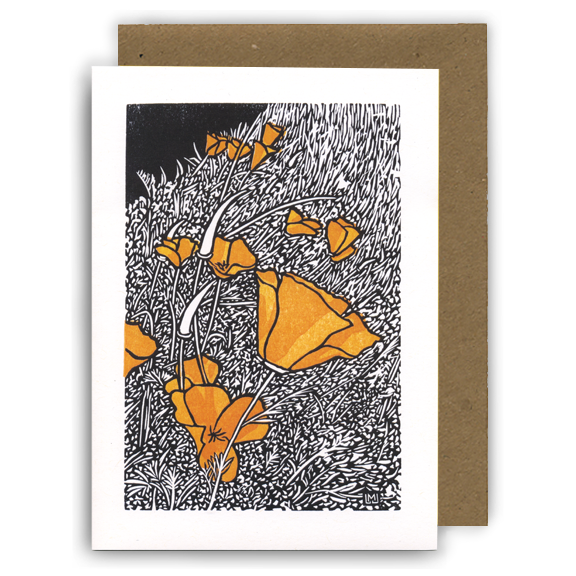Greeting Card | California Poppies (Letterpress)
